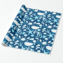 Zoek naar zee cadeaupapier Marineblauw