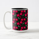 Recherche de motif de cerise tasses Esthétique coquette