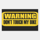 Recherche de cycliste rectangles autocollants Drôle