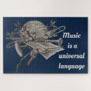 Recherche de instrument de musique puzzles Noir et blanc