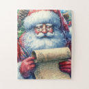 Recherche de père noël vintage puzzles Nostalgie