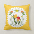 Recherche de tulipe vintage coussins Floral