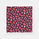 Recherche de fleurs blanches serviettes Fraise