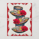 Recherche de thé anglais cartes postales Rose