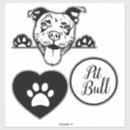 Recherche de pitbull blanc autocollants Animal