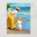Recherche de scène de plage cartes postales Peinture