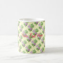 Recherche de fleur rose fuchsia tasses Motifs floraux