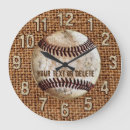 Zoek naar baseballs klokken Aangepast