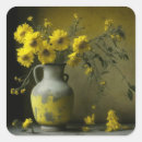 Zoek naar gele bloemen stickers Vintage