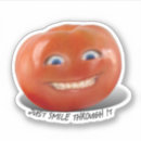 Zoek naar grappige tomaat stickers Voedsel