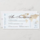 Recherche de voyage vintage invitations Globe