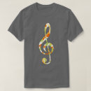 Recherche de motif musical tshirts Musique