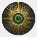 Recherche de oeil vert autocollants Noir