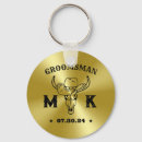Recherche de monogramme vintage porteclés Groomsman