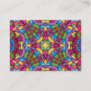 Recherche de kaléidoscope cartes visite Hippie