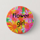 Recherche de fleur tropicale badges Demoiselle d'honneur