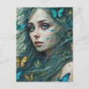 Zoek naar emotie briefkaarten Vrouw