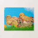 Recherche de poussins de pâques puzzles Vintage