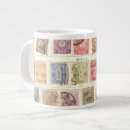 Recherche de timbre vintage tasses Poste