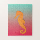 Recherche de hippocampe puzzles Turquoise
