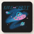 Zoek naar netwerk onderzetters Rick en morty