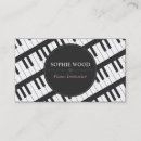 Recherche de affaires de professeur de piano cartes visite Professionnel