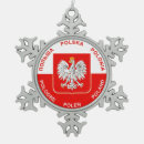 Recherche de drapeau de la pologne ornements Rouge