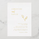 Recherche de gold foil mariage invitations Floral