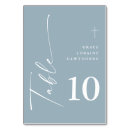 Recherche de communion cartes table Bleu poussiéreux