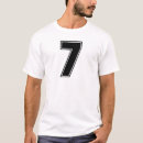 Recherche de numéro 7 tshirts Équipe