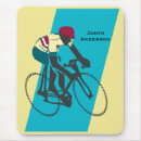 Recherche de cyclistes tapis souris Rétro