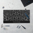 Recherche de motif futuriste tapis souris Noir et blanc