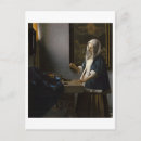 Recherche de vermeer johannes cartes postales Femme
