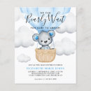Recherche de bébé dans le panier invitations Ours en peluche