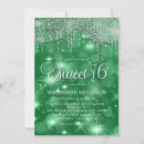 Recherche de lumières de bokeh invitations Vert