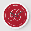Recherche de rouge foncé horloges Monogramme