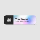 Recherche de business badge identification Your logo here