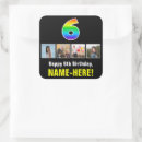 Zoek naar zesde verjaardag stickers 6 jaar oud