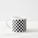 Recherche de motif de damier tasses Rétro