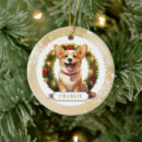 Recherche de corgi décorations de noël Rouge