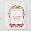 Recherche de feuille coloré invitations Élégant