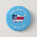 Recherche de indépendance badges Bleu