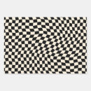 Recherche de damier noir et blanc papier cadeau Tendance
