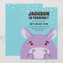 Recherche de hippo invitations Dessin animé