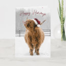 Recherche de vache noël cartes Vache des highlands