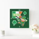 Recherche de drapeau irlandais horloges Shamrock