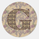 Recherche de lettre vintage autocollants Fleur