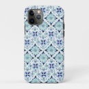 Recherche de tuile marocaine iphone coques Bleu