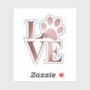 Recherche de pawprints autocollants Amour