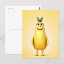 Recherche de fruit heureux cartes postales Dessin